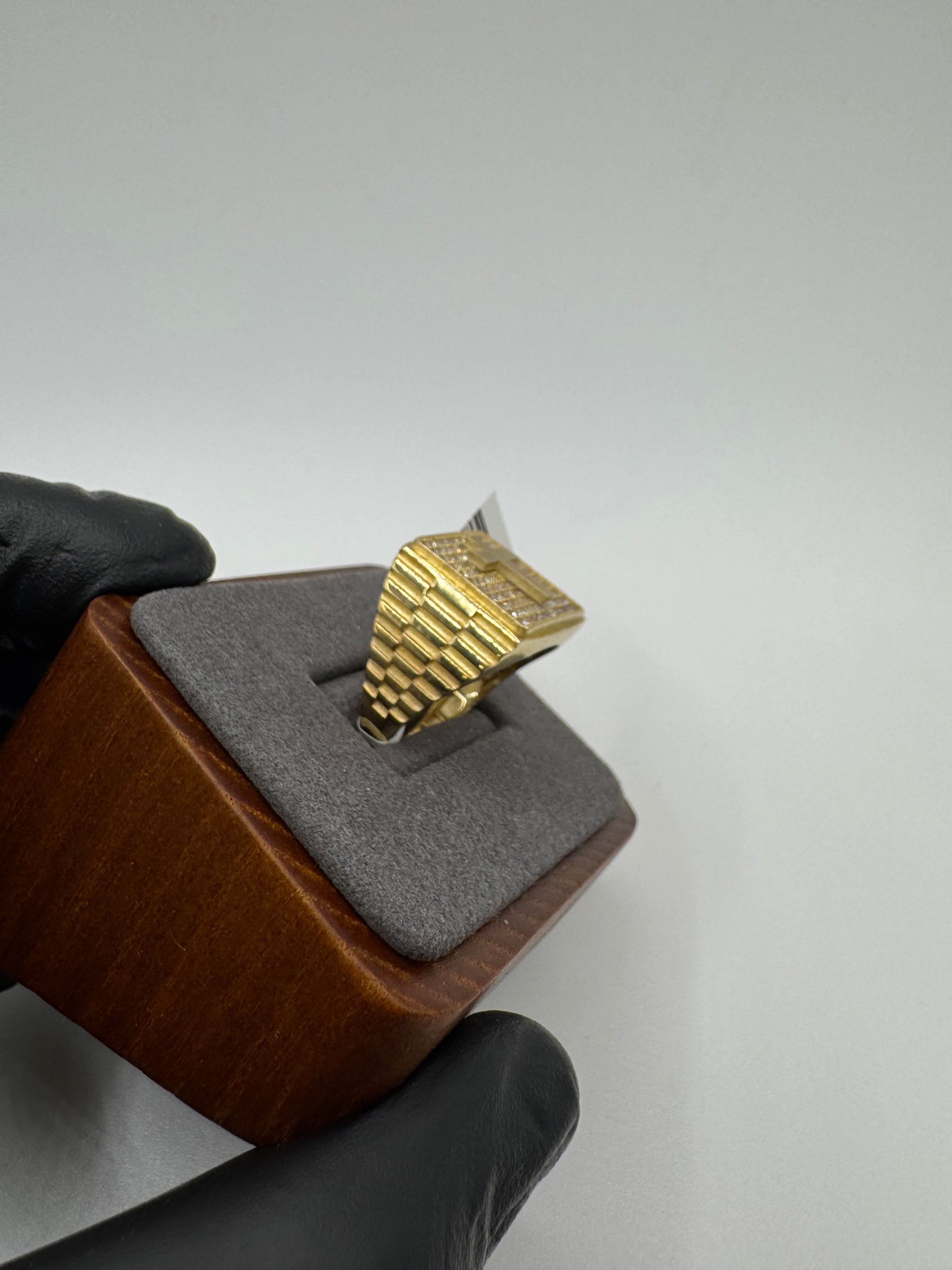 10k Gold Cross Ring for Men’s