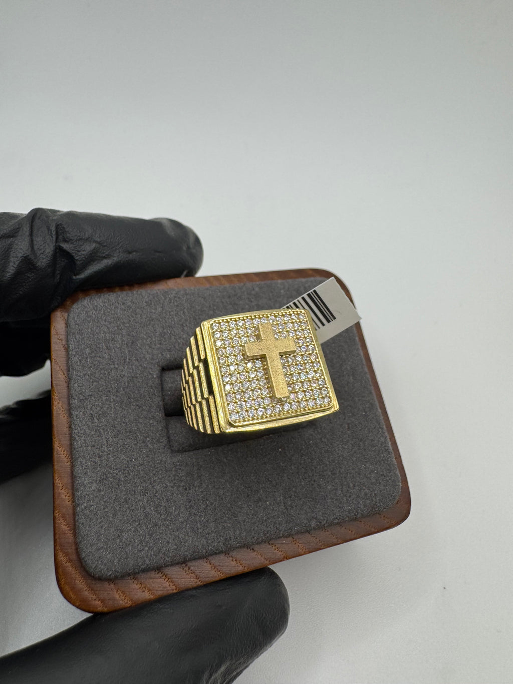 10k Gold Cross Ring for Men’s
