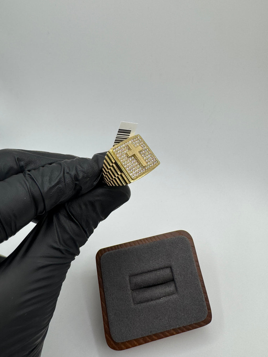 10k Gold Cross Ring for Men’s