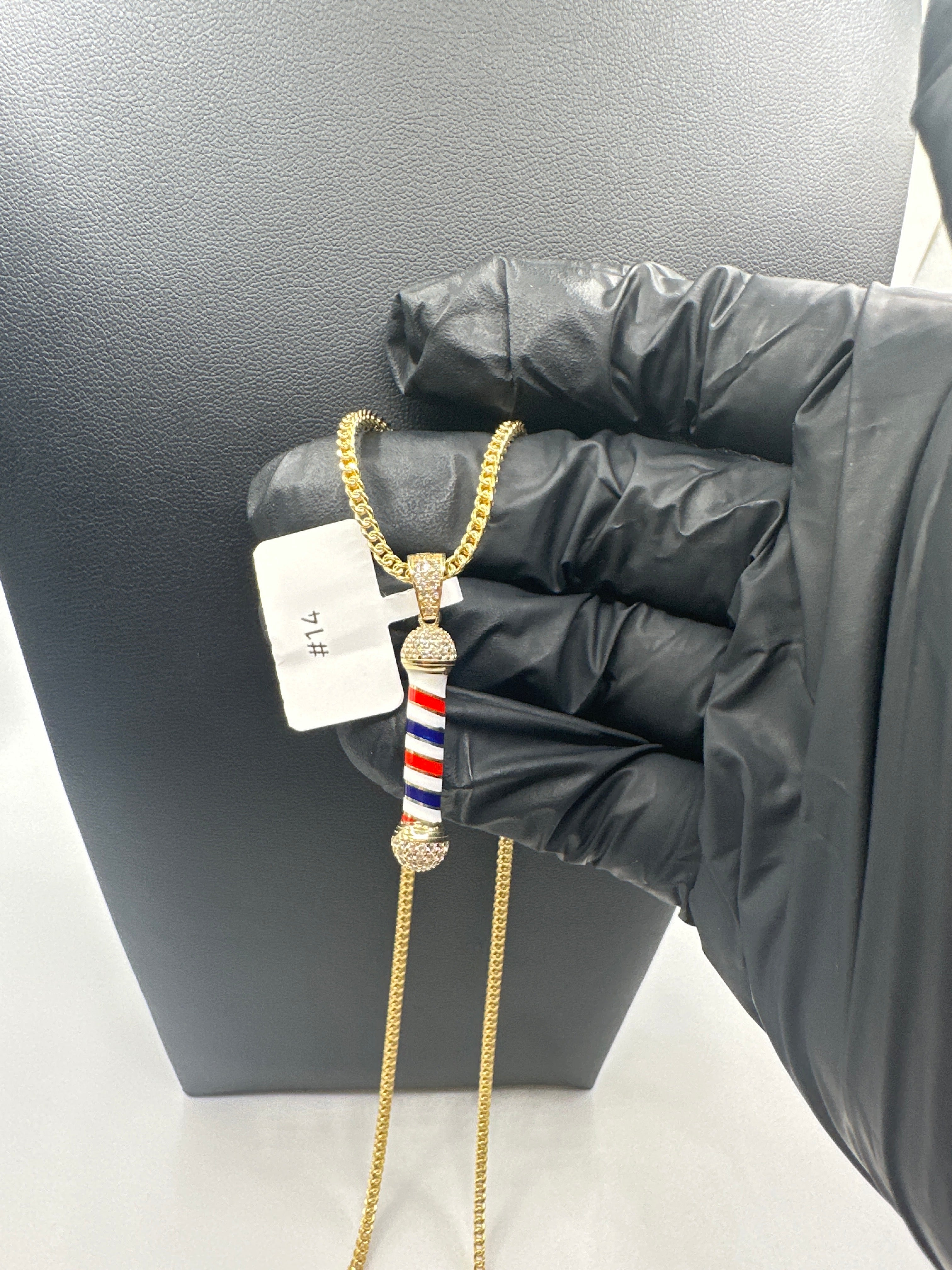 Franco chain with Barber Pendant
