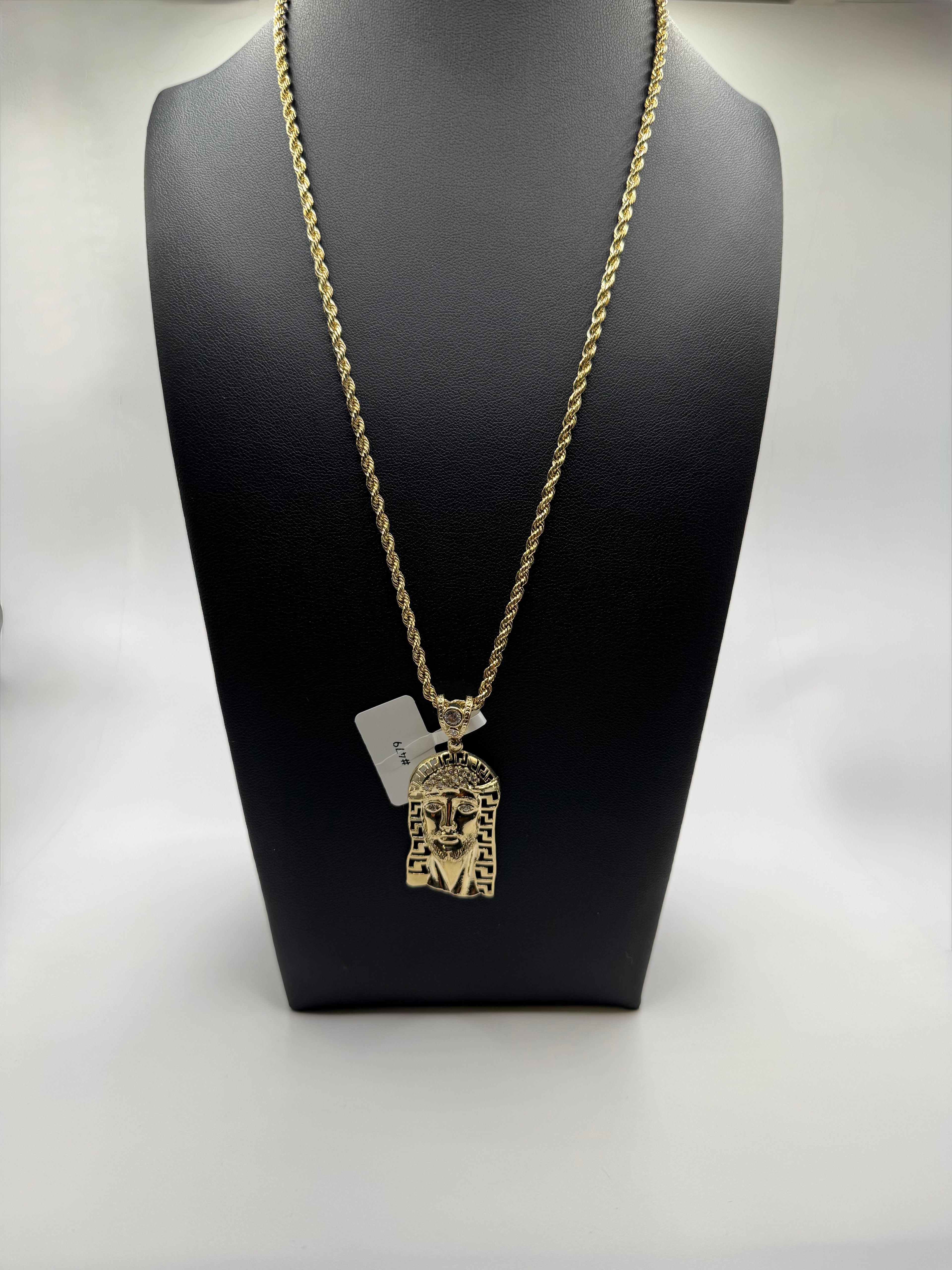 Rope chain with Jesus Pendant