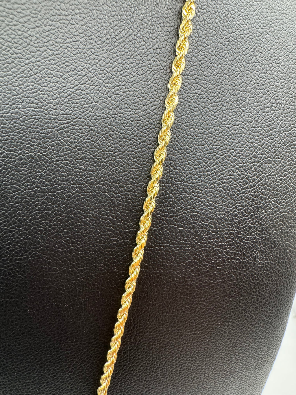 10K Gold Rope Chain With San Judas Pendant
