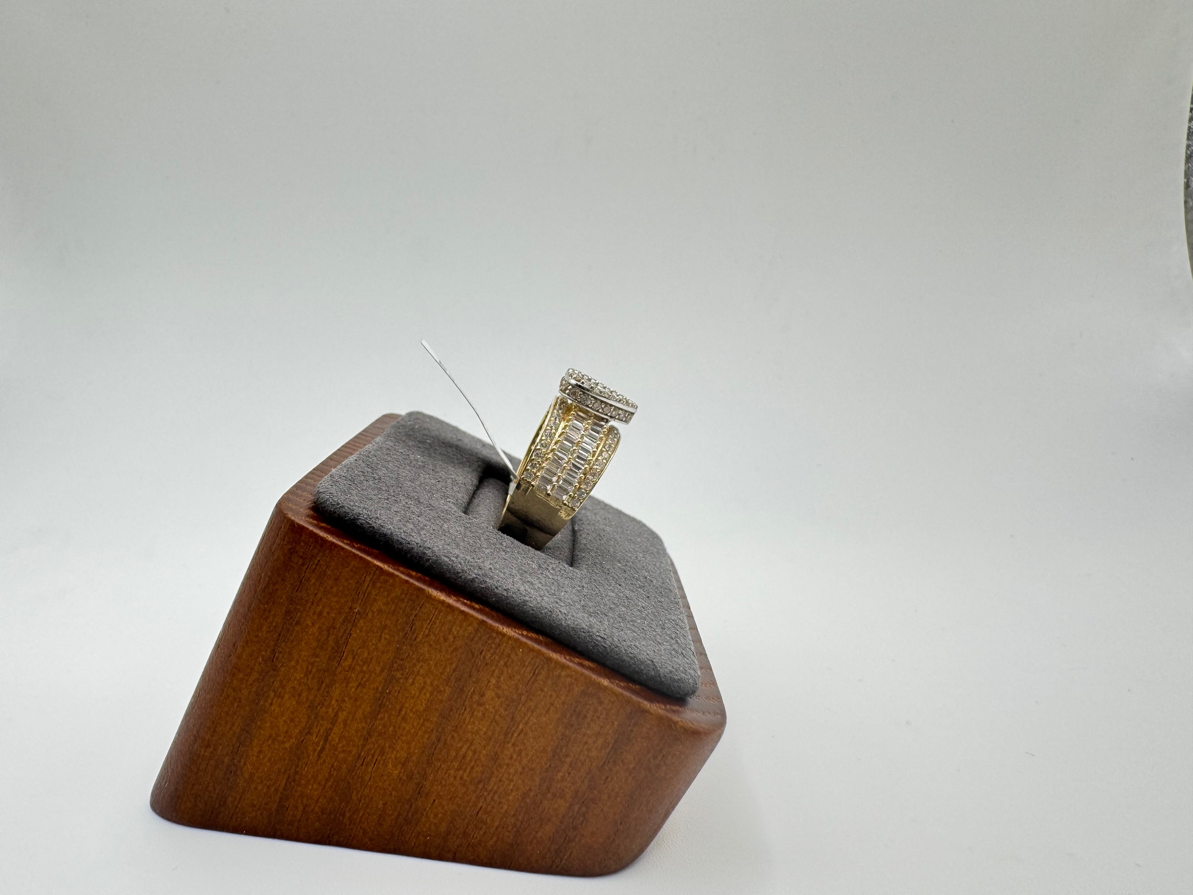 10k Gold Princess Cut Ring for Women