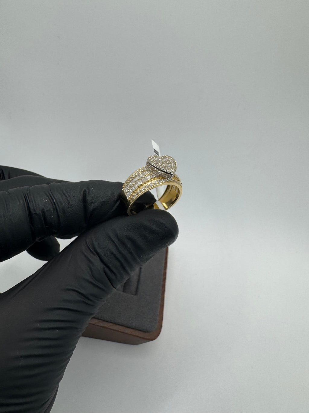 10k Gold Princess Cut Ring for Women