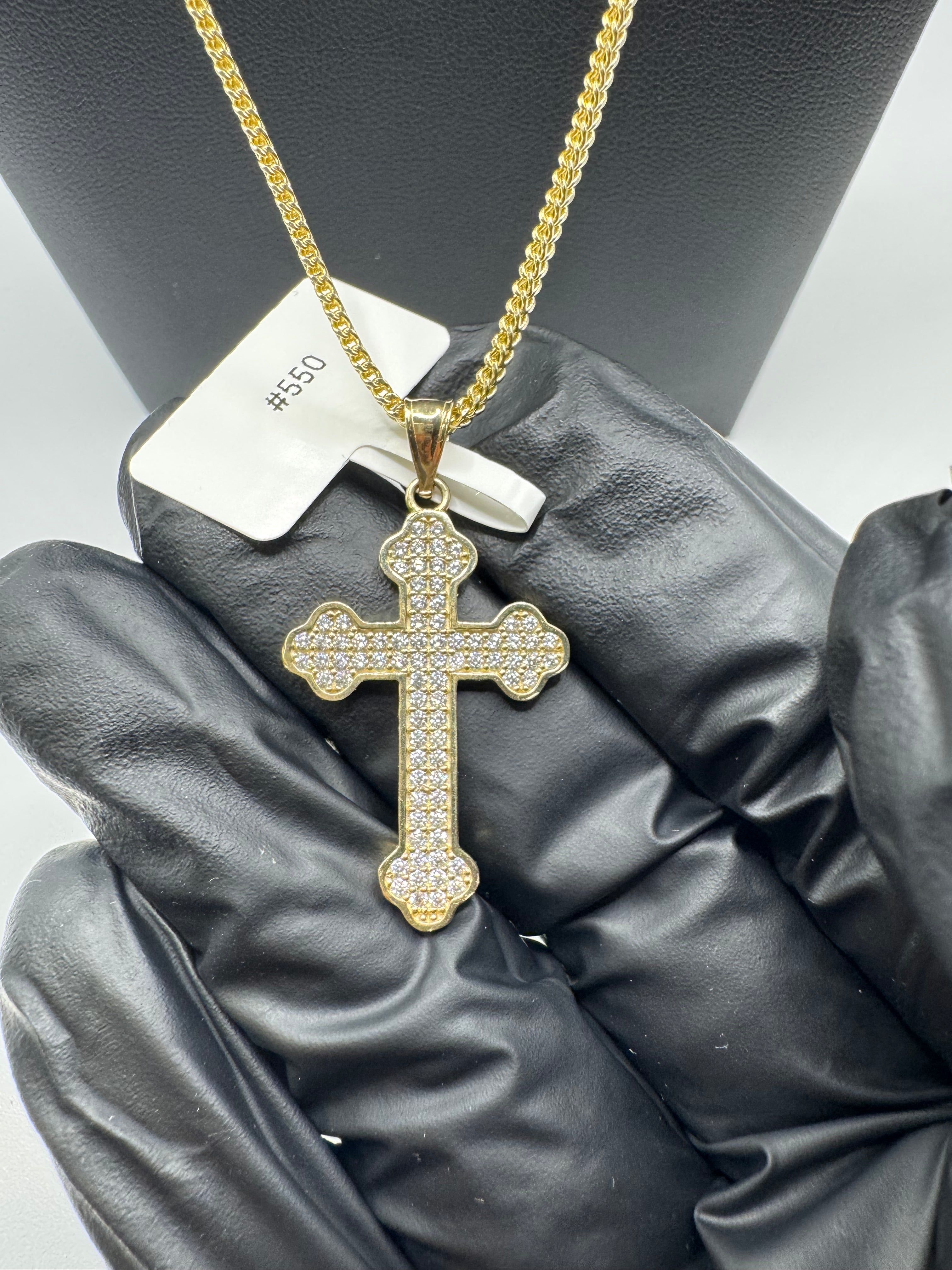 Franco chain with cross pendant