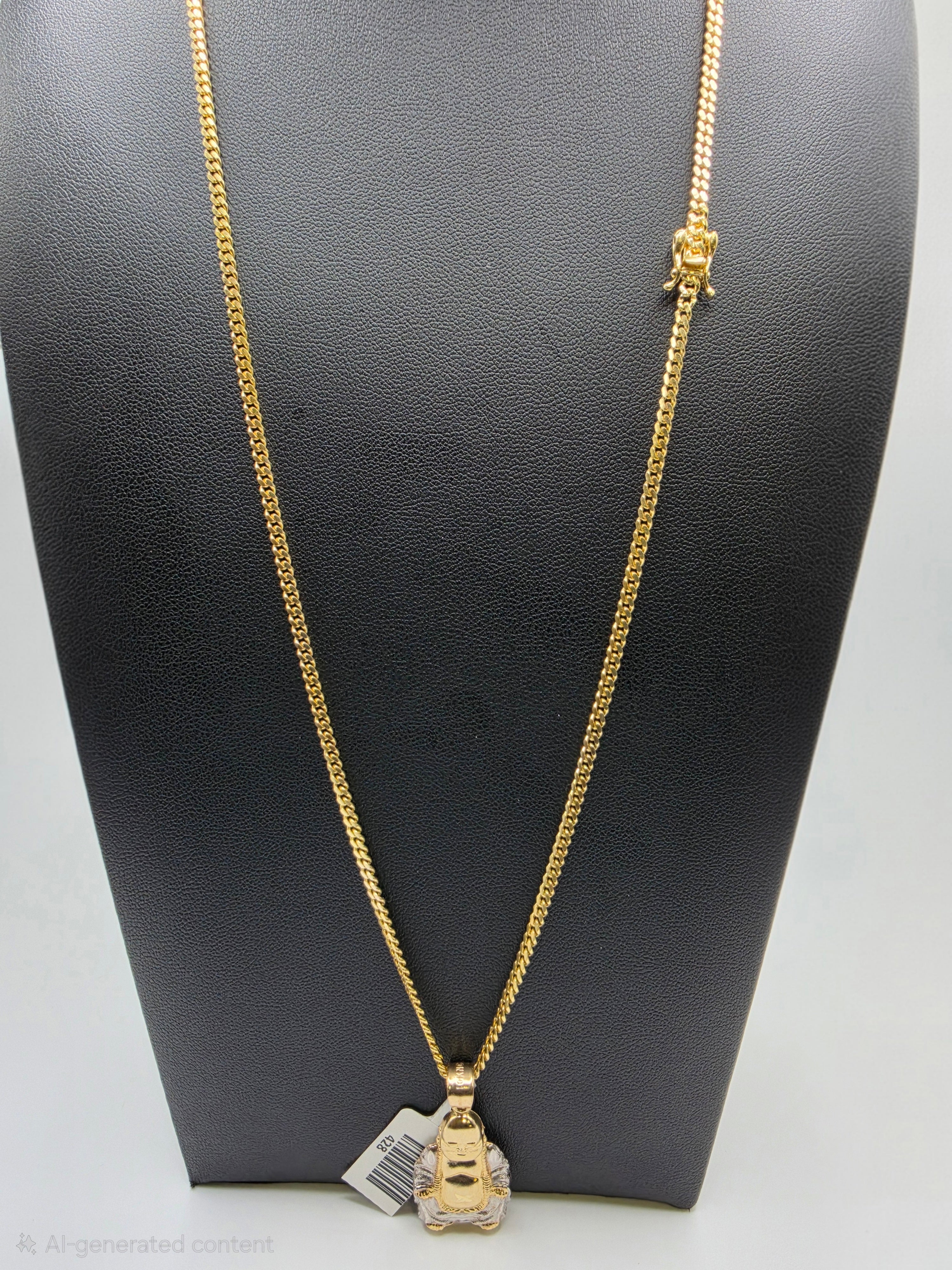 10K Miami Cuban Link with Pendant