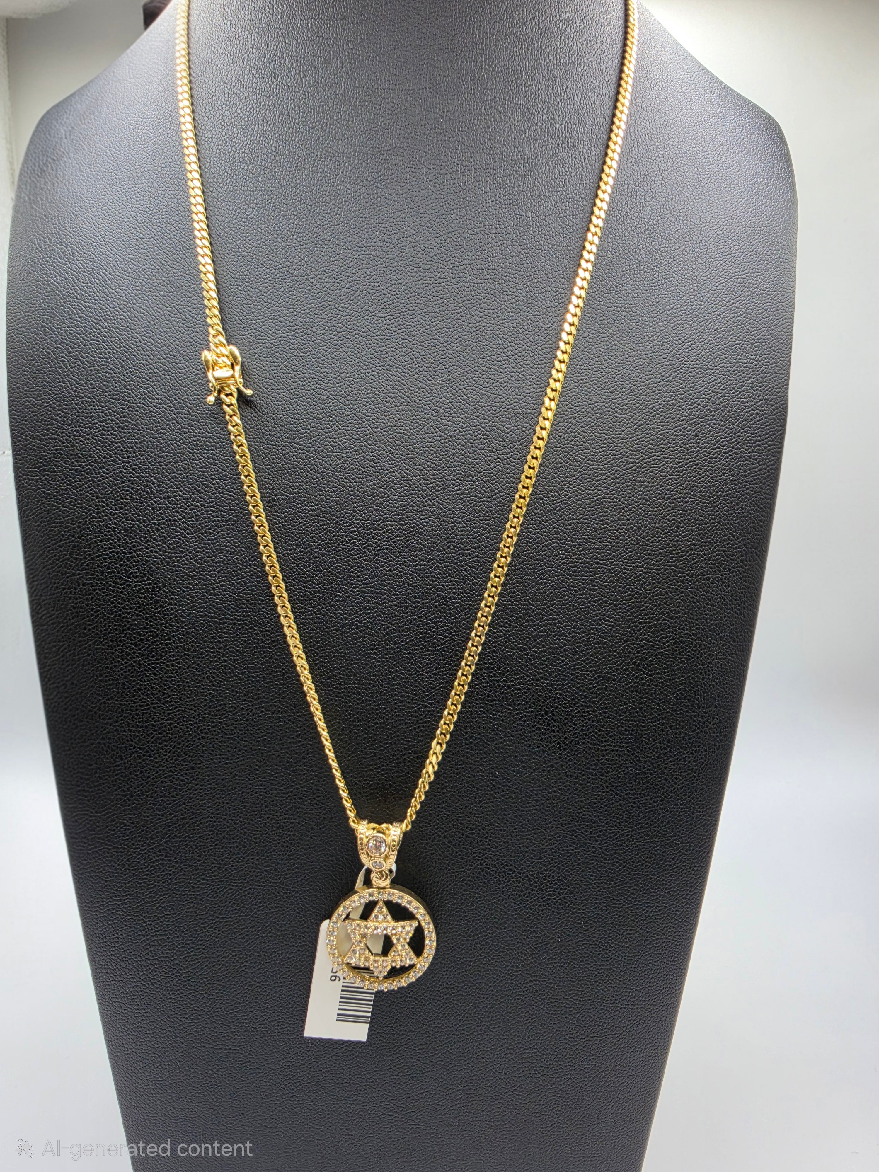 10K Miami Cuban Link with Pendant