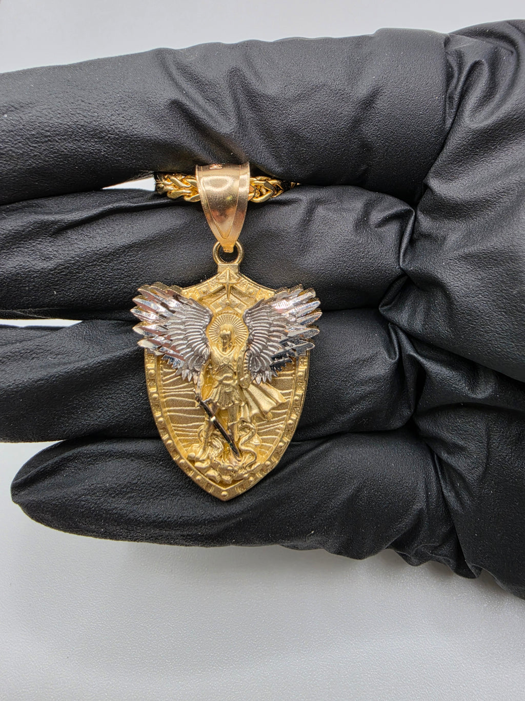 10K Gold Franco Chain with Pendant