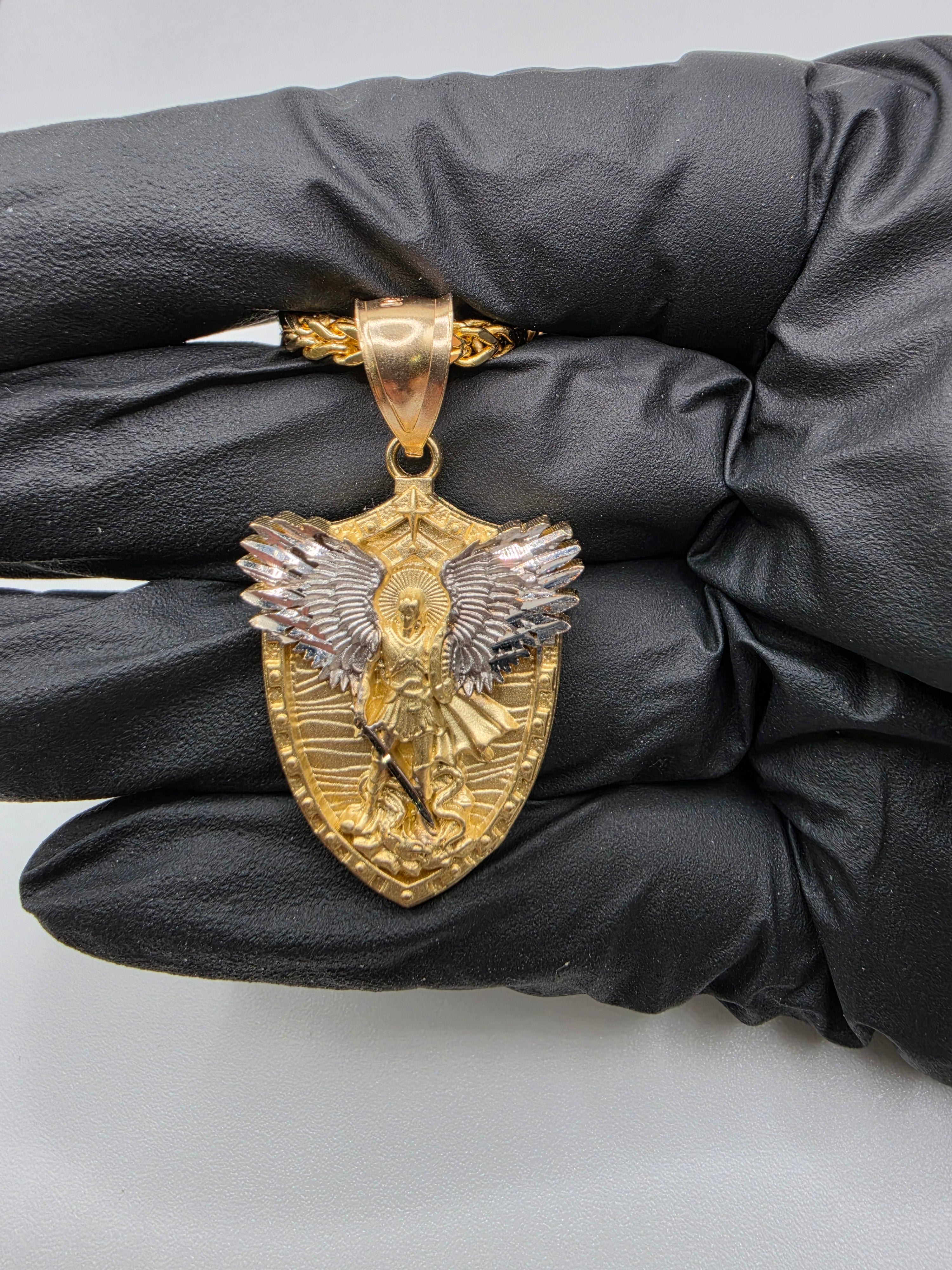 10K Gold Franco Chain with Pendant