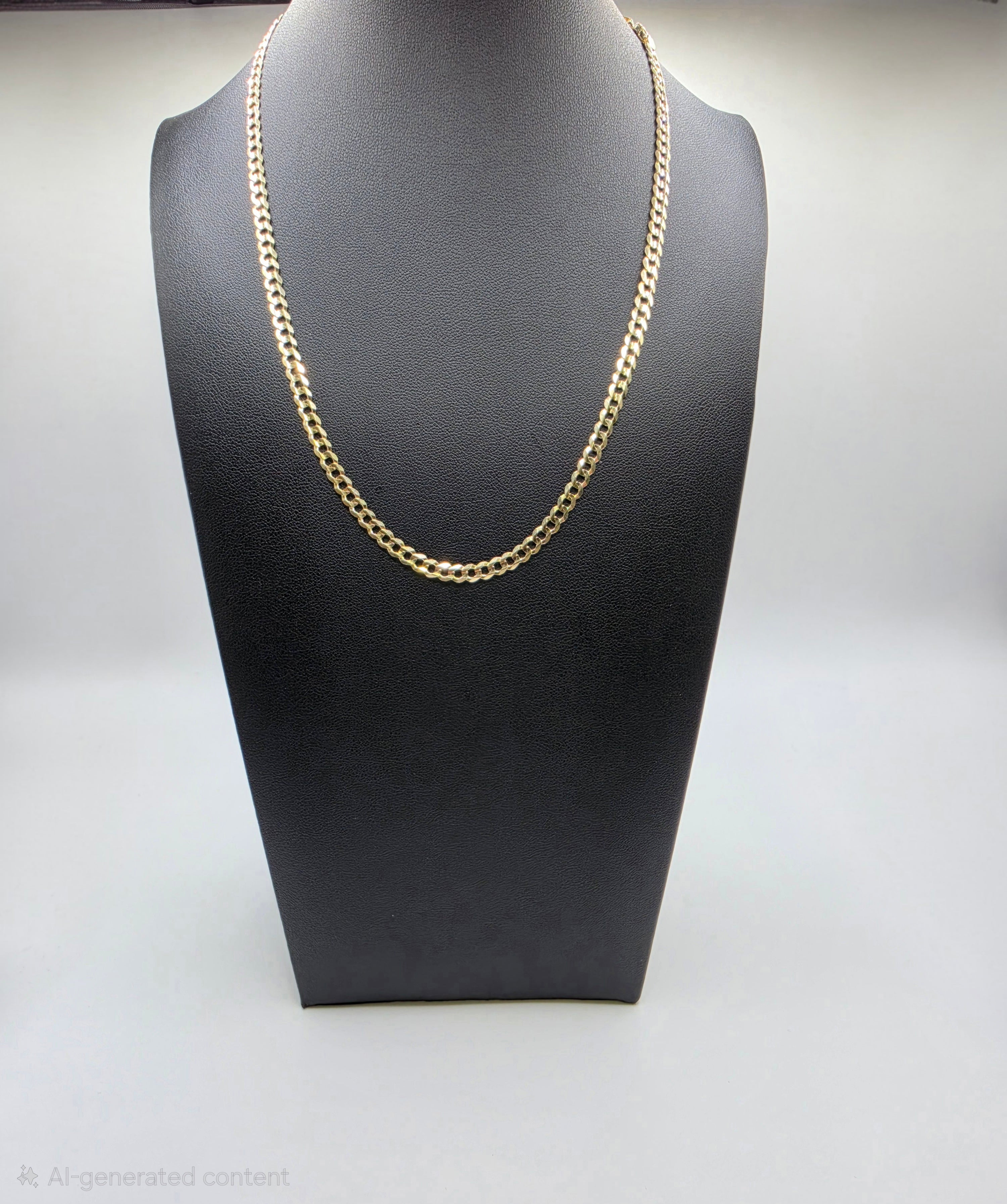 10K Gold Curve Chain
