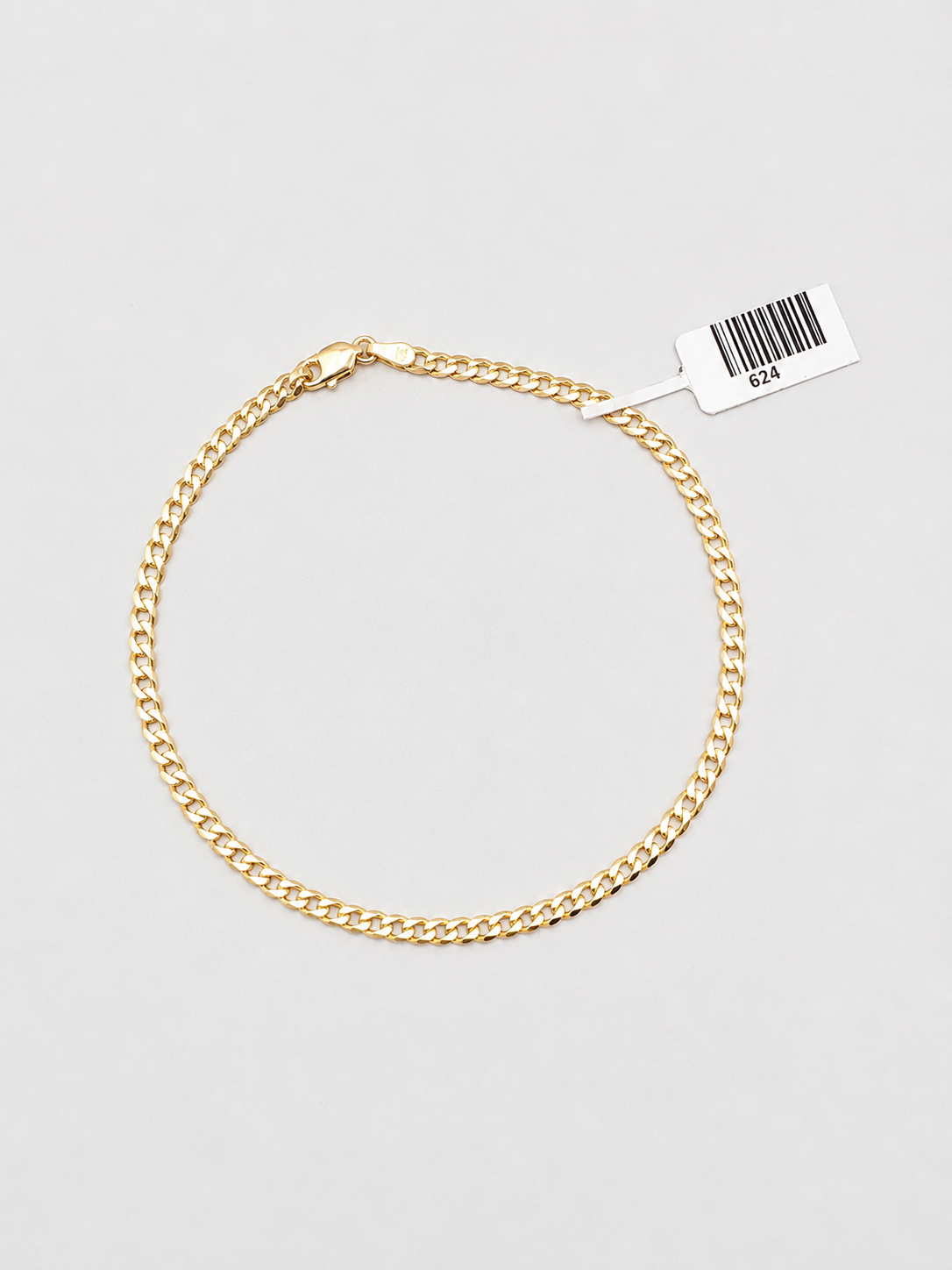 10K Gold  Curve Anklet