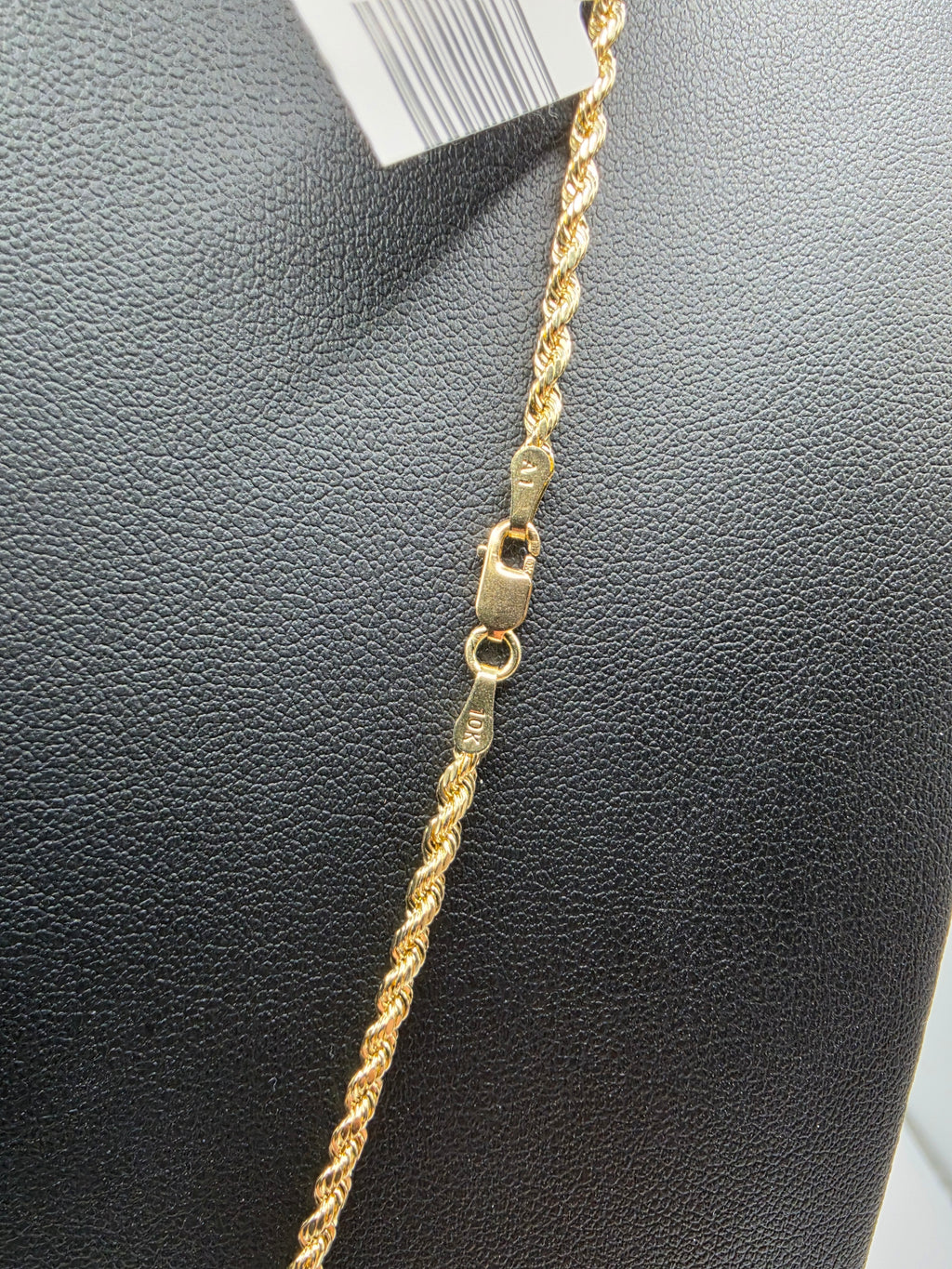 10K Gold Rope chain with Centenary Pendant