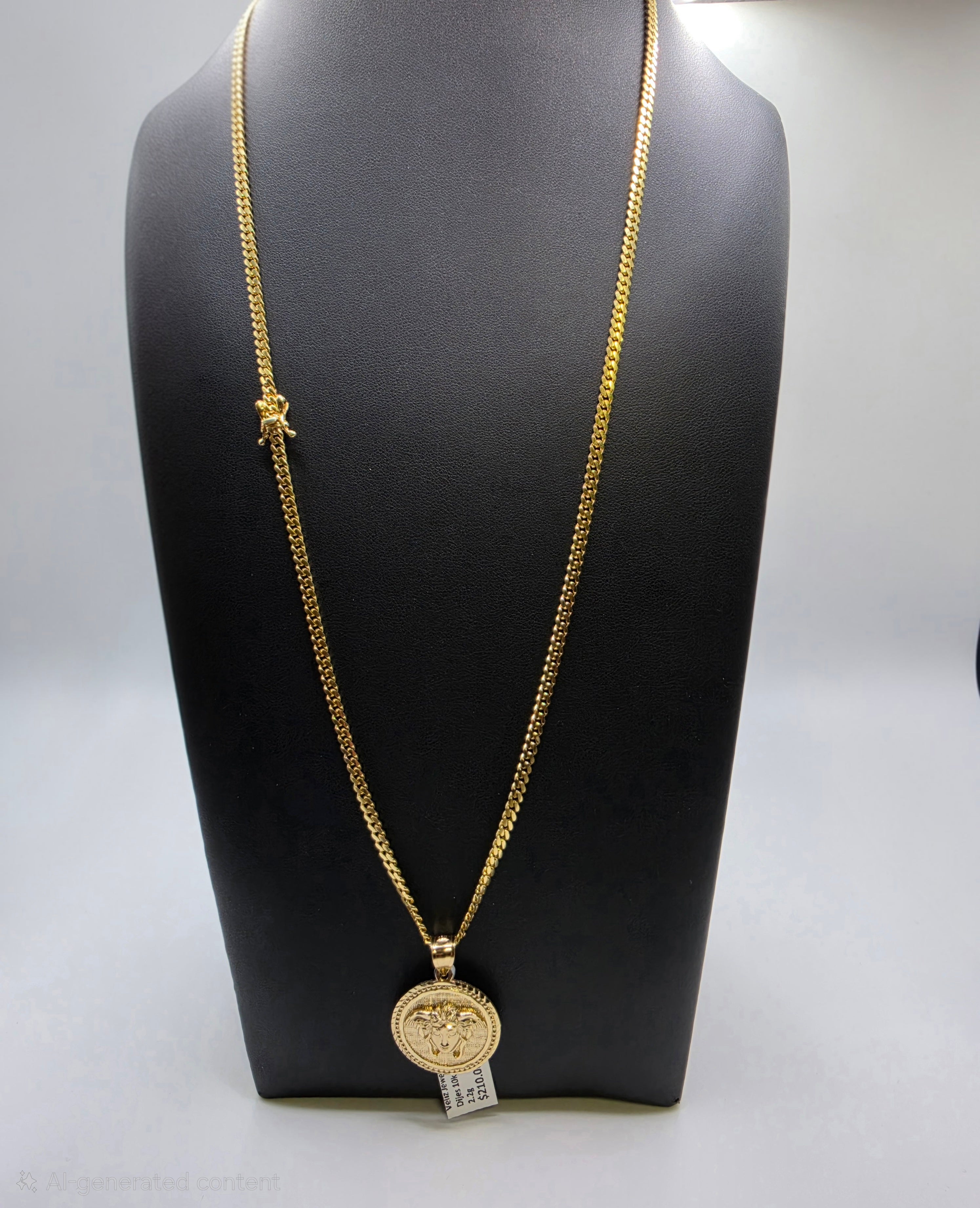 10K Miami Cuban Link with Pendant