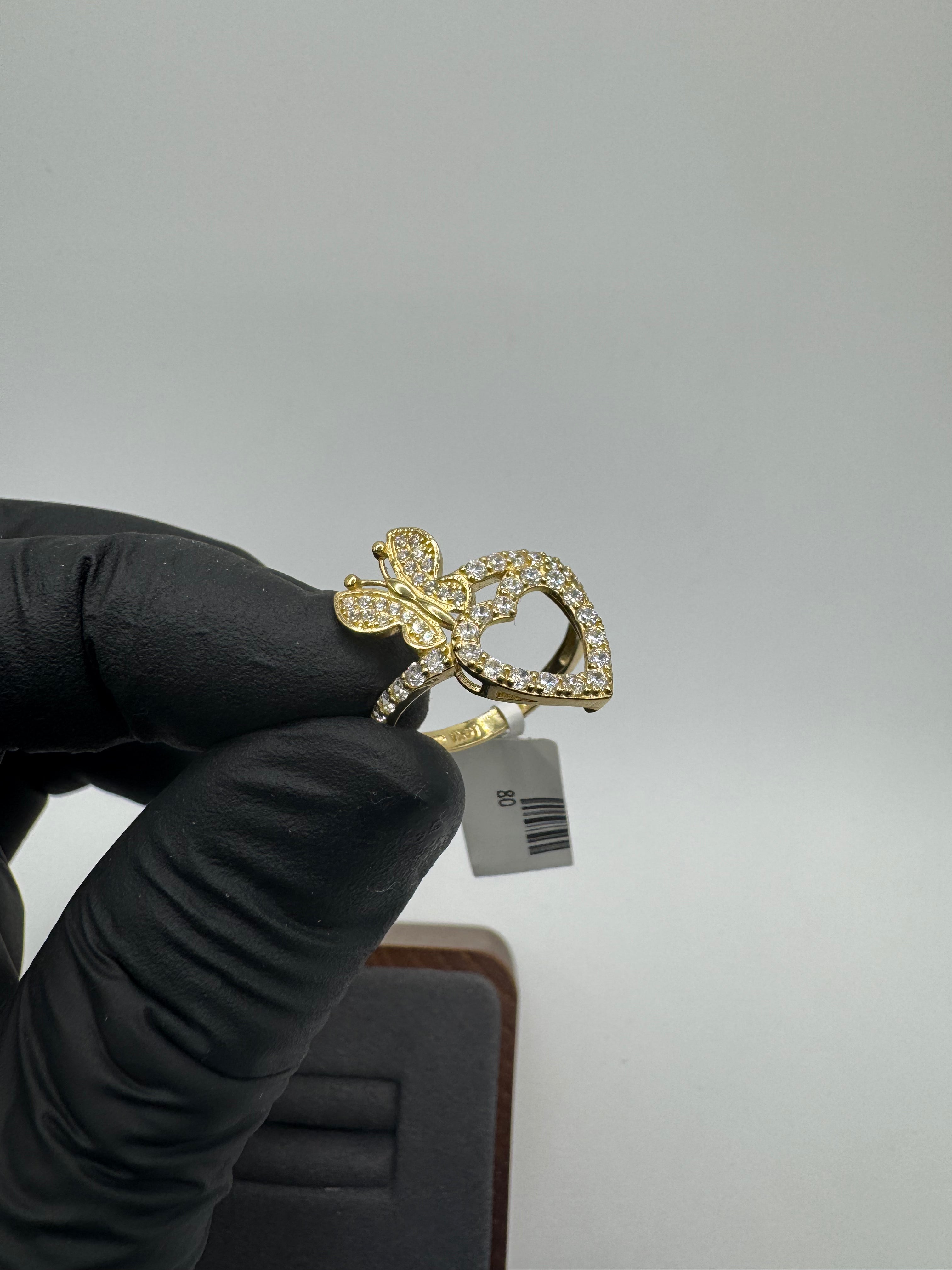 10K Gold Butterfly ring