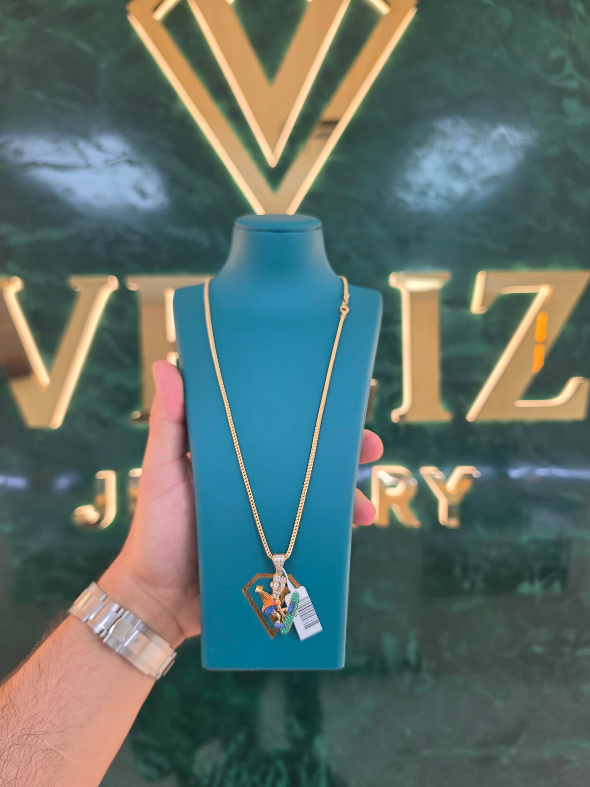 10K Franco Chain with Pendant