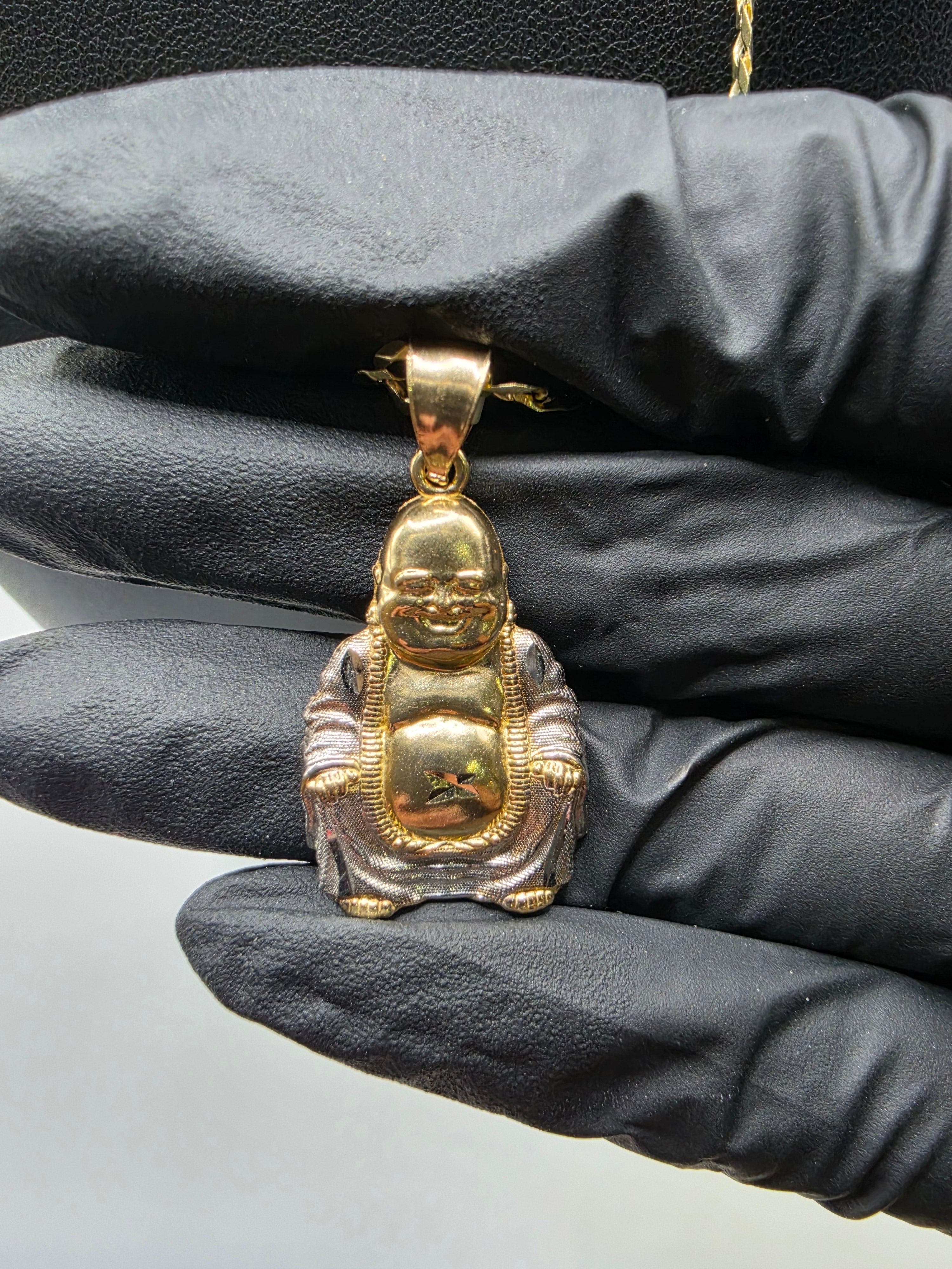 10K Gold Curve Chain with Pendant