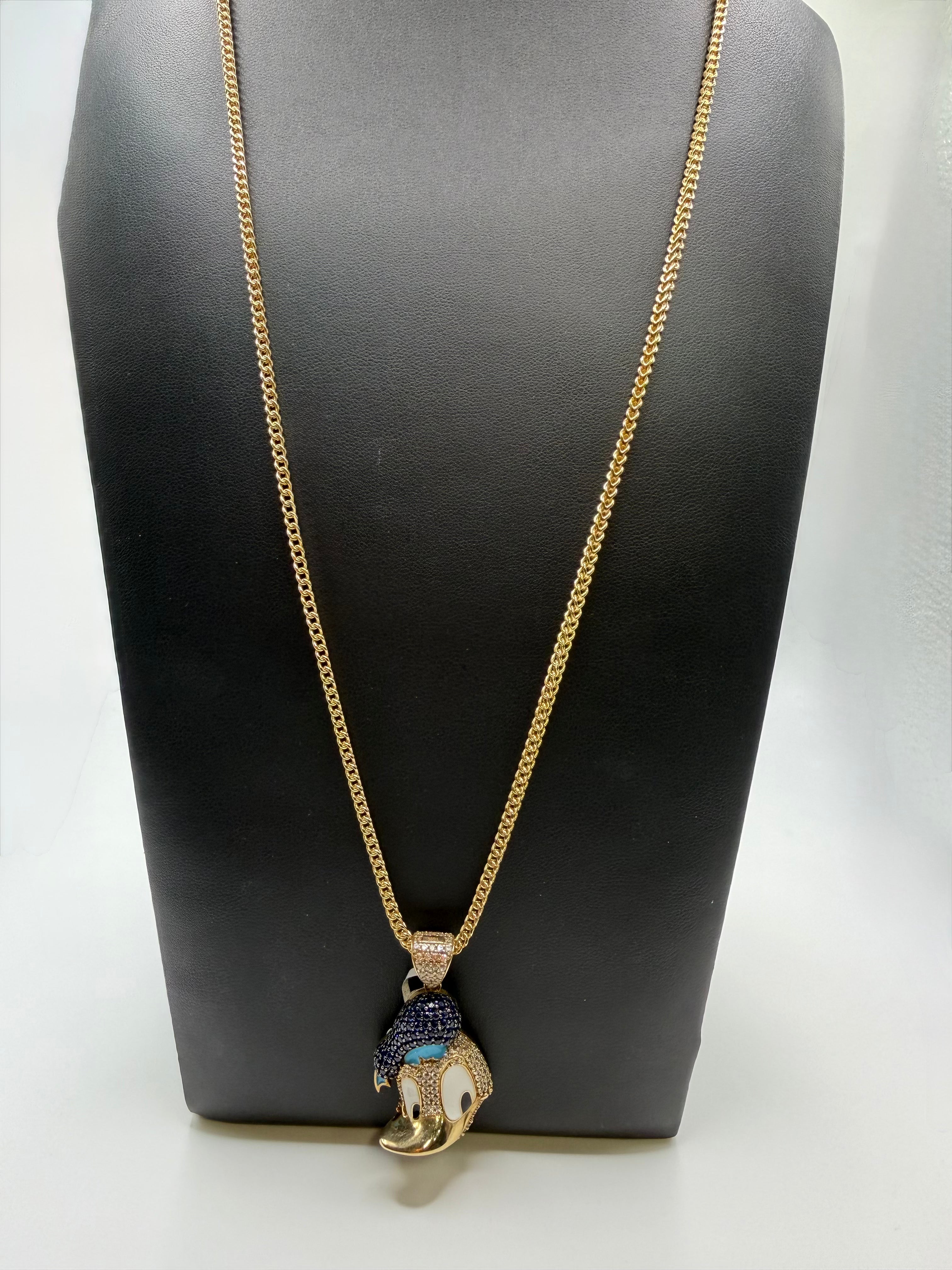 10K Franco Chain with Pendant