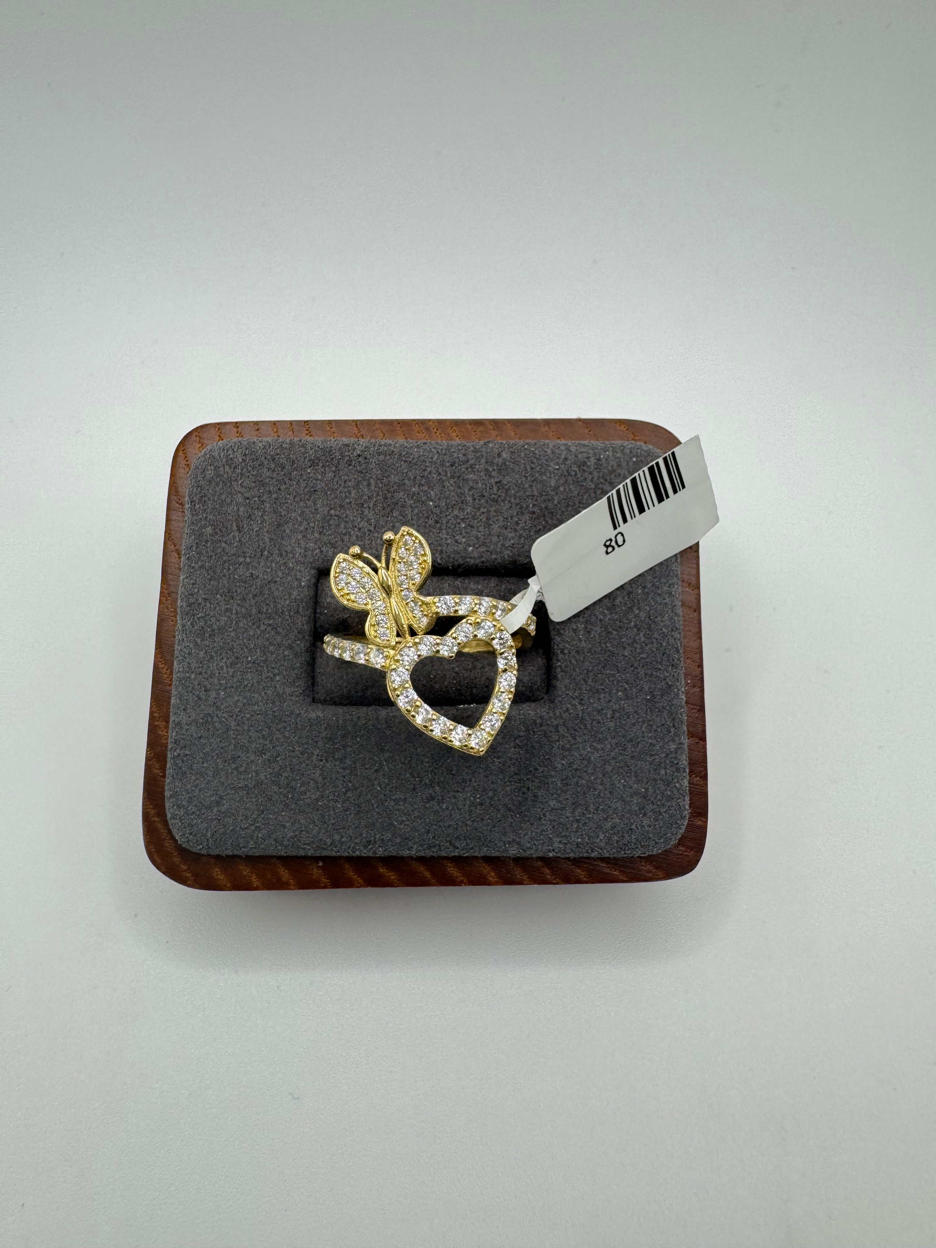 10K Gold Butterfly ring