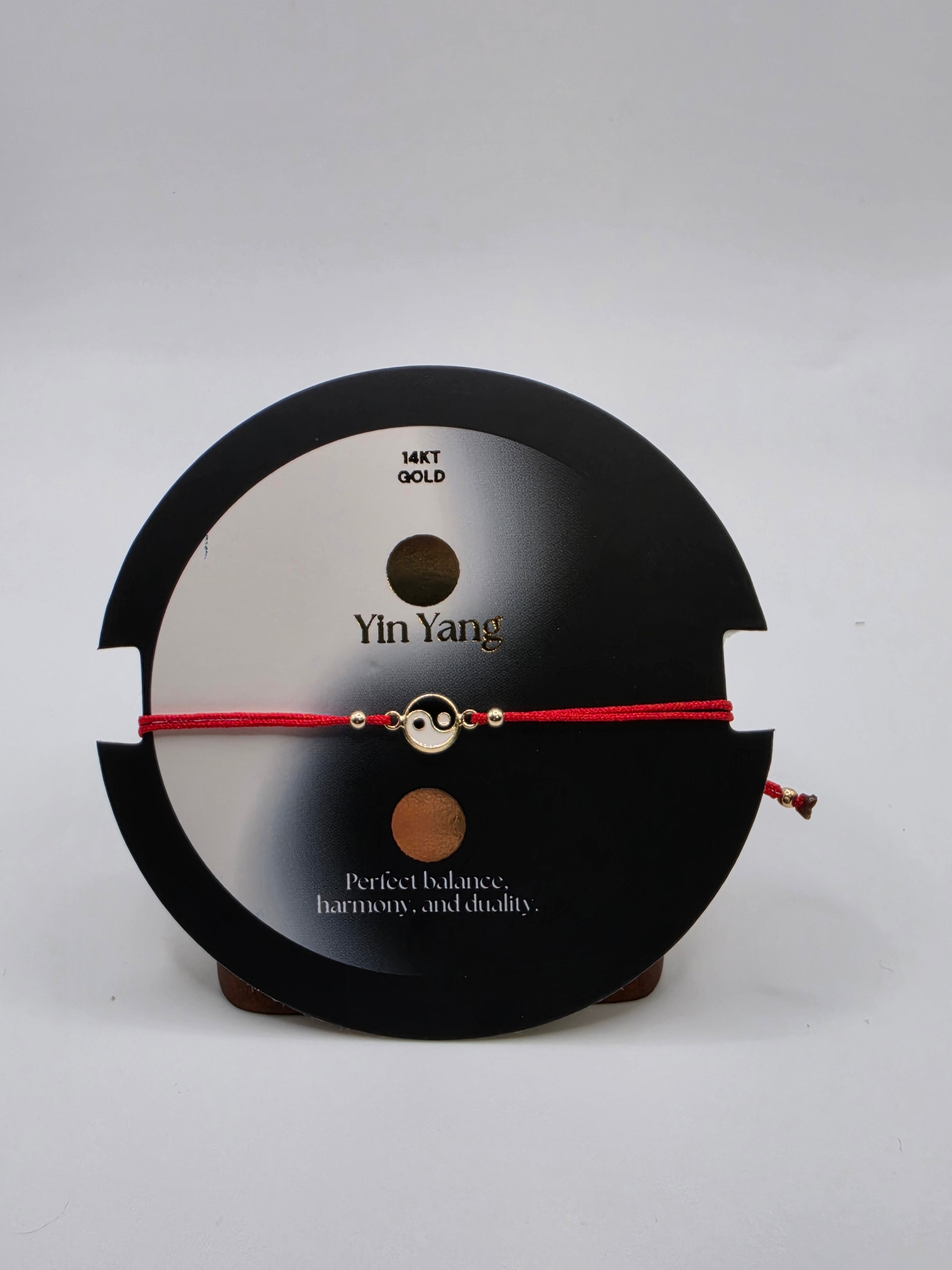 14K Gold Yin Yang Bracelet