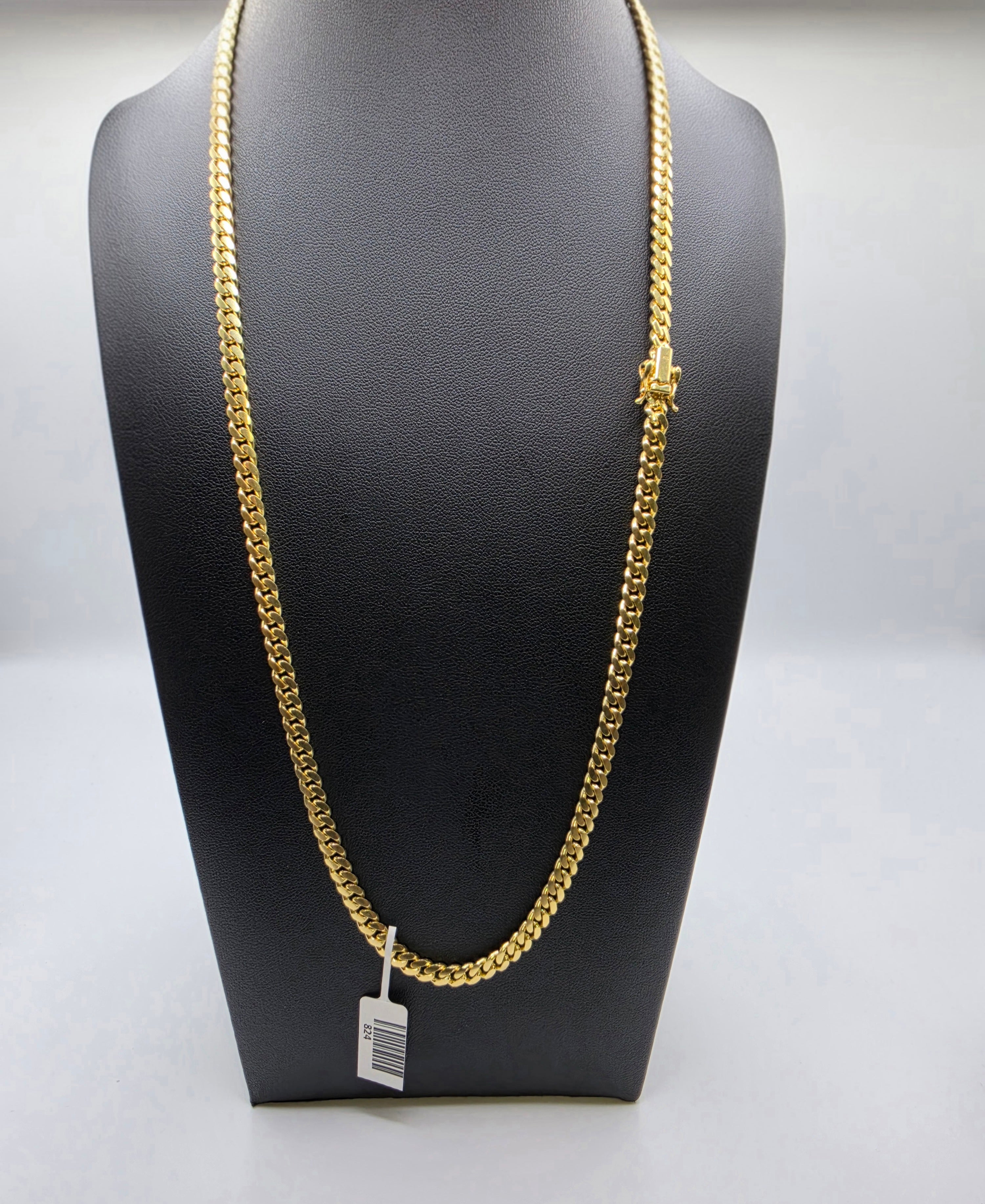 10K Gold Miami Cuban Link Chain Solid