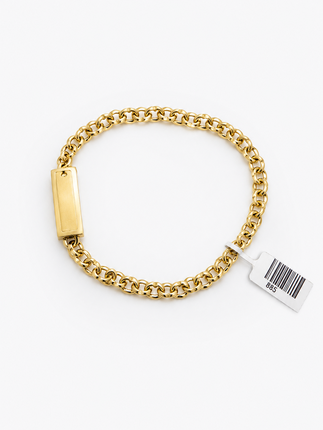 10K Gold Chino Link Bracelet Solid