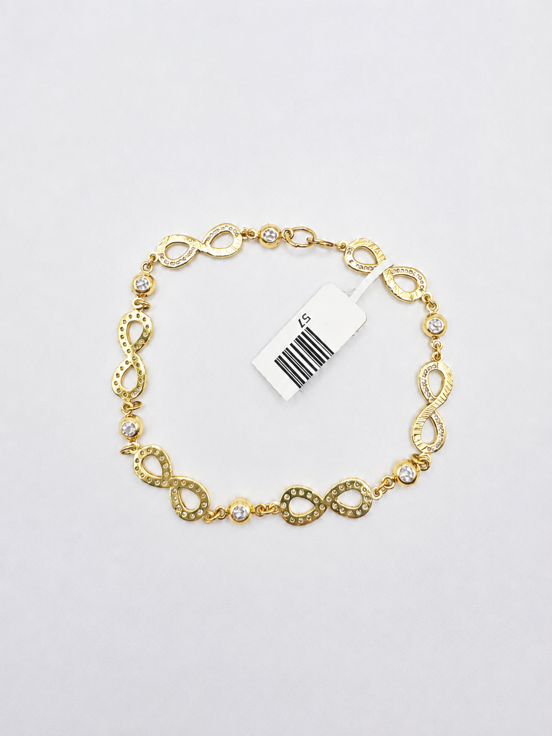 10K Gold Infinity Bracelet