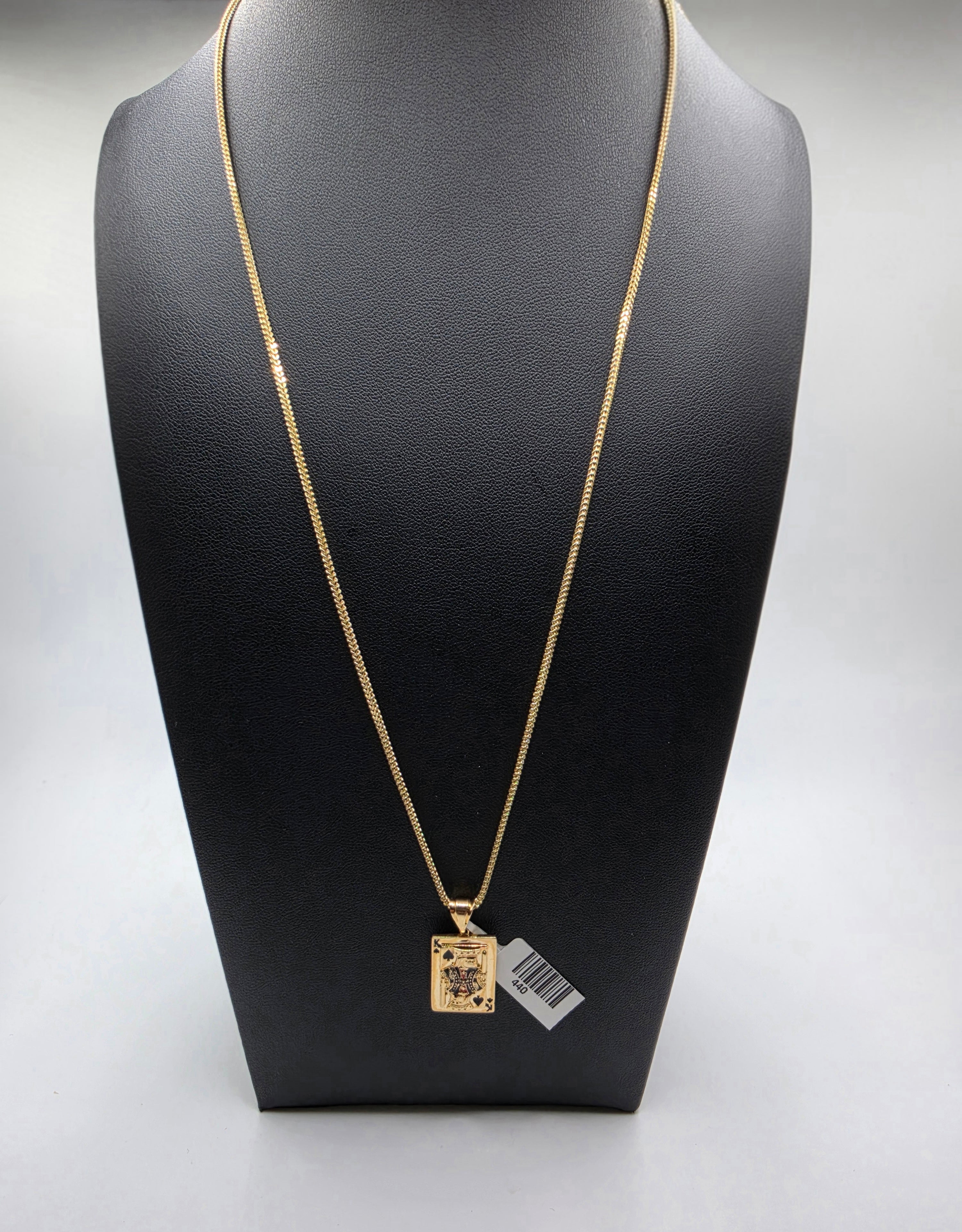 10K Franco Chain with Pendant
