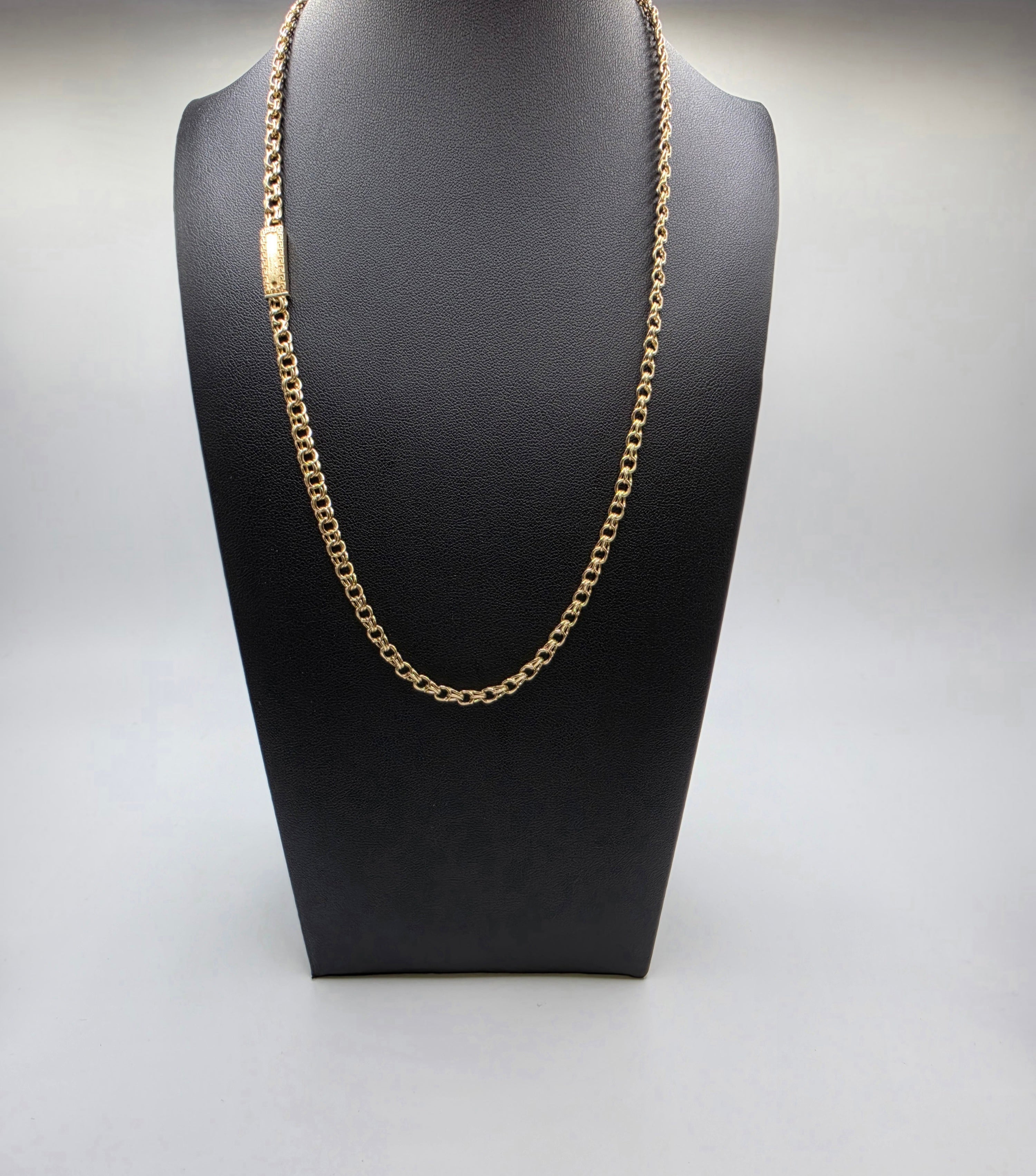 10K Gold Chino Link Chain Solid