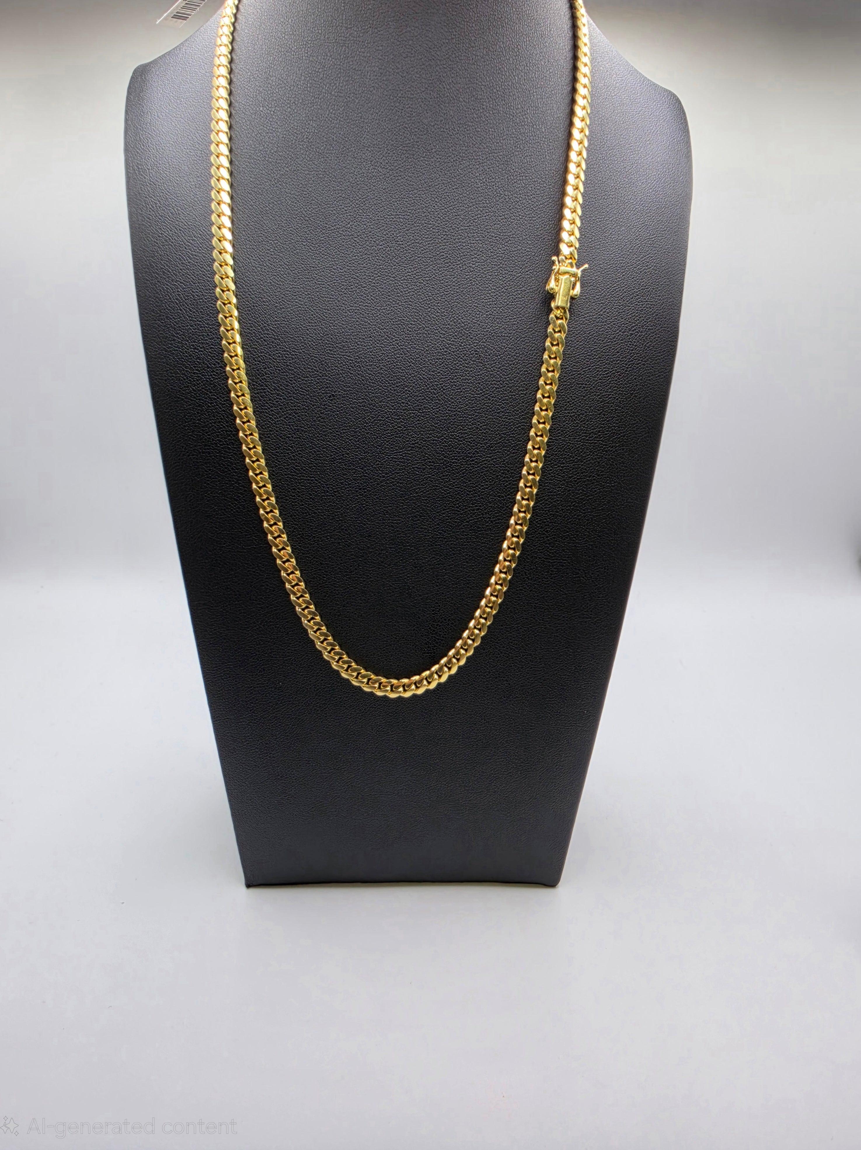 10K Gold Miami Cuban Link Chain Solid