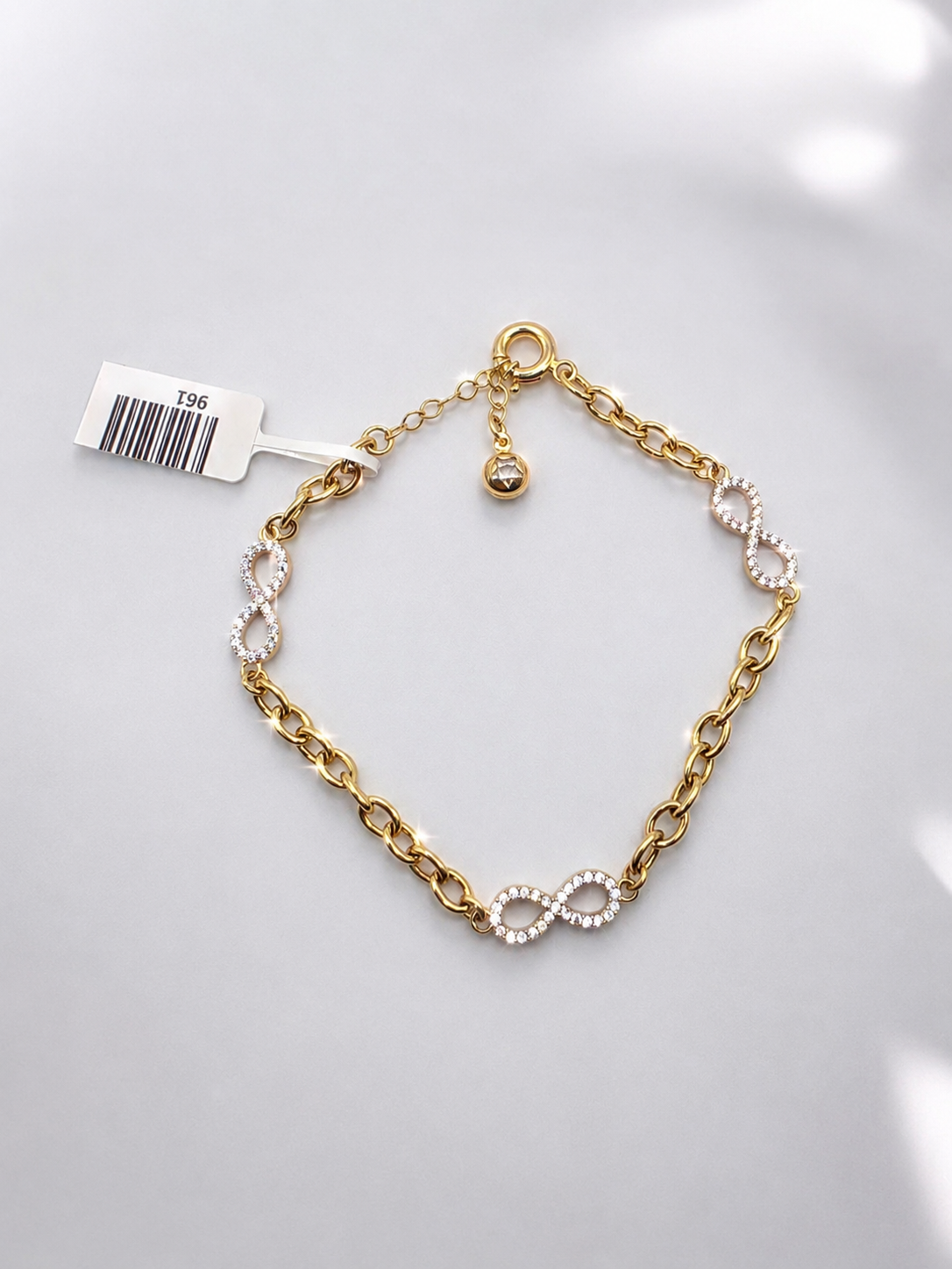 10K Gold Infinity Bracelet