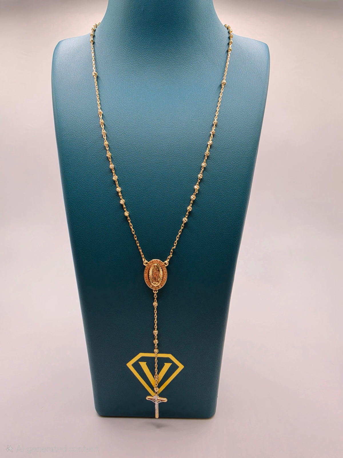 10K Gold Rosary Semi Solid